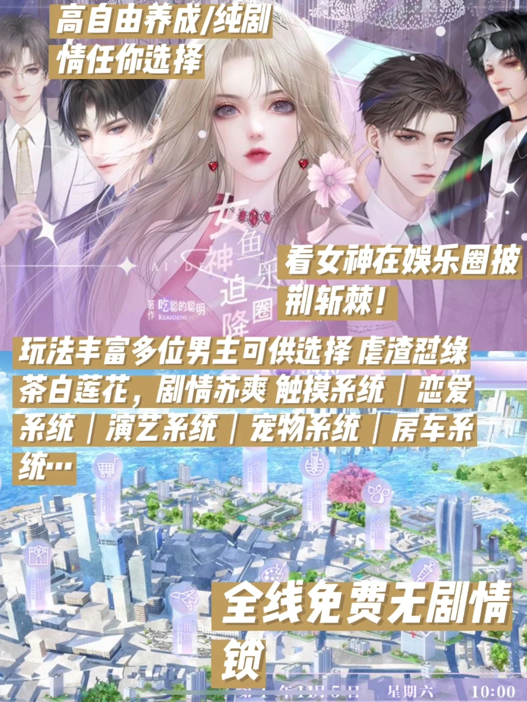 橙光TB 高自由苏爽 女神重生勇闯娱乐圈