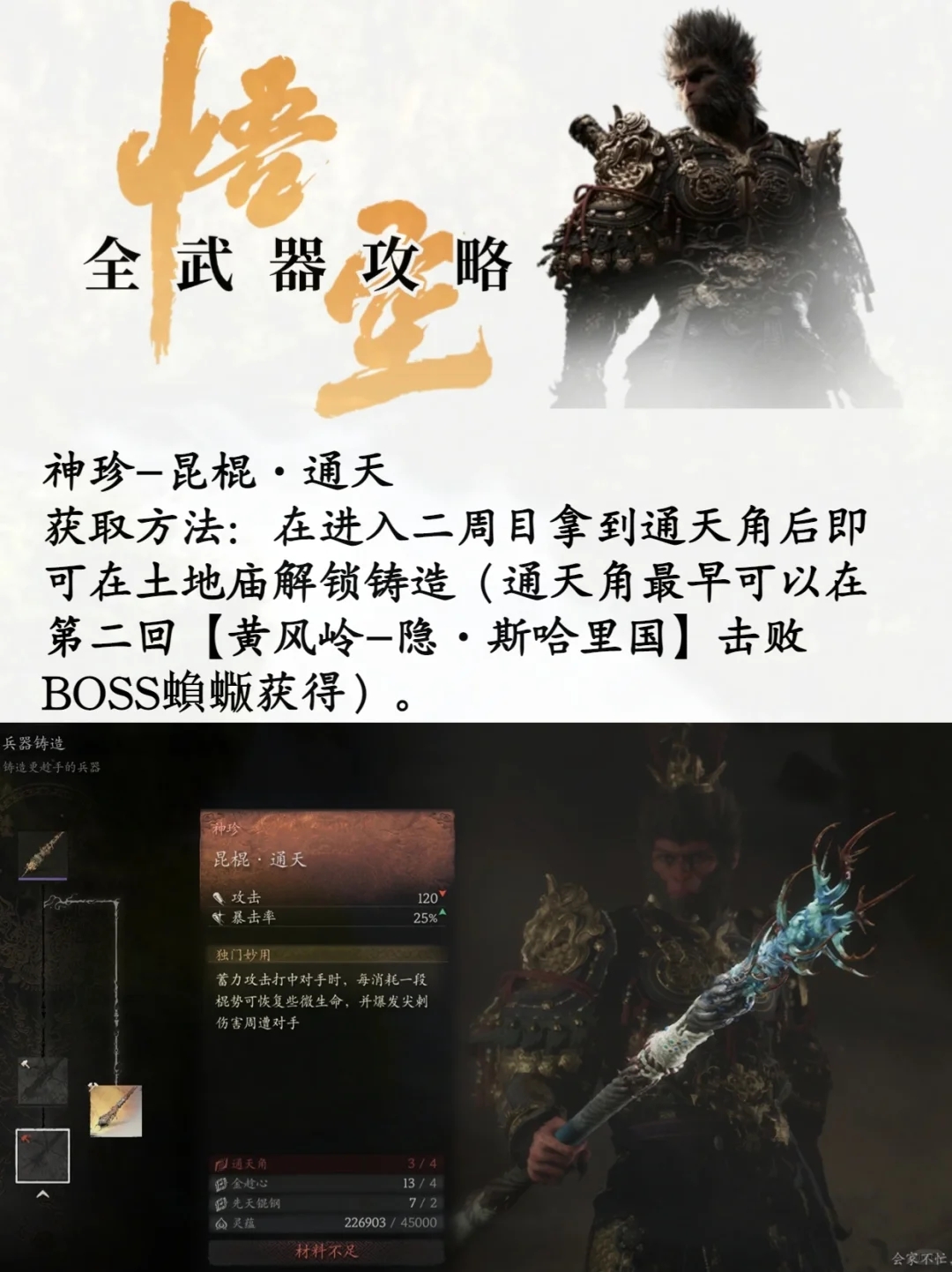 🎮《黑神话悟空》武器图鉴（二）🎮