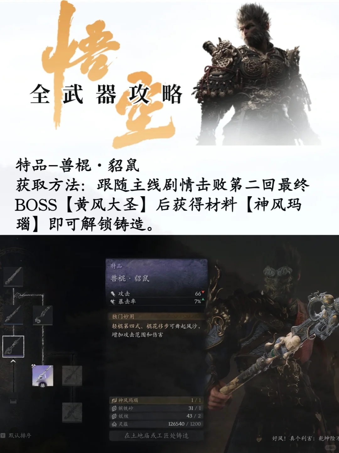 🎮《黑神话悟空》武器图鉴（一）🎮