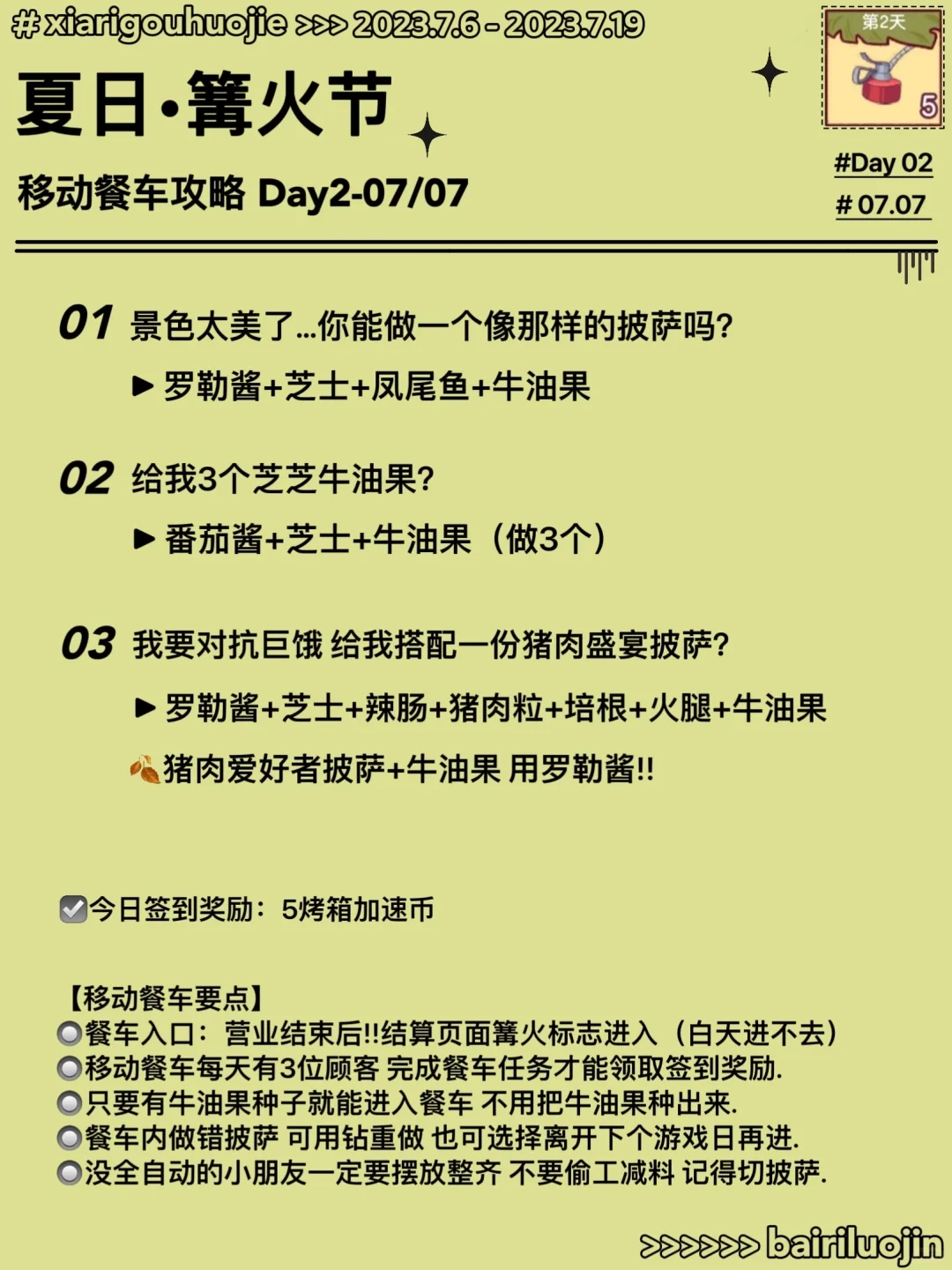 🍉移动餐车攻略Day5 新人物阿金好憨憨.