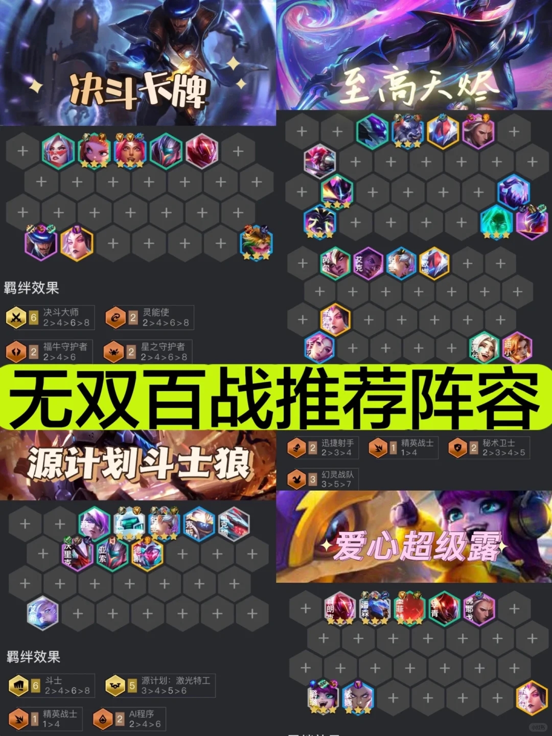 【金铲铲之战】无双百战阵容推荐&上手攻略⚔️